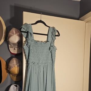 Nwot August Sky Elegant Blue Sleeveless Dress